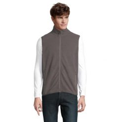 Ocieplacz Na Ciało Dla Dorosłych Unisex Factor Fleece Zapinany Na Zamek. Brązowe bluzy SOL'S, m, bez wzorów, bez kaptura. Za 104.99 zł.