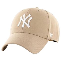 Brand `47 czapka z daszkiem New York Yankees Khaki B-MVPSP17WBP-KH khaki OSFM. Zielone czapki z daszkiem 47 Brand, bez wzorów. Za 109.99 zł.