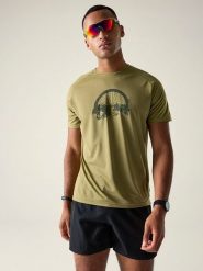 Dare 2b Koszulka funkcyjna "Tech II" w kolorze khaki rozmiar: XL. Brązowe t-shirty sportowe Dare 2B, bez wzorów, z materiału, bez ramiączek, outdoorowe. Za 61.17 zł.
