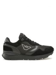 Emporio Armani Sneakersy X4X642 XN951 A083 Czarny. Czarne buty sportowe casual Emporio Armani, bez wzorów, z materiału, bez zapięcia. Za 1,429.00 zł.