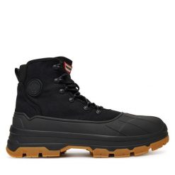 Kozaki Hunter. Czarne kozaki Hunter, bez wzorów, bez obcasa, bez zapięcia. Za 719.99 zł.