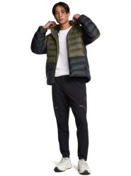 Kurtka puchowa z wypełnieniem naturalnym męska Under Armour Legend Down Hooded Jacket - khaki. Brązowe kurtki Under Armour, na zimę, m, bez wzorów, z nylonu, bez kaptura. W wyprzedaży za 539.99 zł.