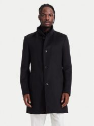 BOSS Płaszcz wełniany H-Hyde-SU-264 50571853 Czarny Slim Fit. Czarne płaszcze Boss, na zimę, m, bez wzorów, z wełny, bez kaptura. Za 2,399.00 zł.