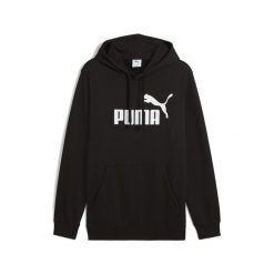 Męska bluza z kapturem Essentials z logo No. 1 PUMA Black. Czarne bluzy z kapturem Puma, m, bez wzorów, prążkowane, z kapturem. Za 229.00 zł.