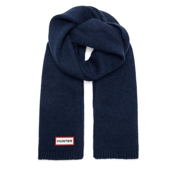 Szalik Hunter. Niebieskie szaliki Hunter, bez wzorów. Za 59.99 zł.