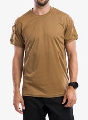 Koszulka bushcraft męska Helikon-Tex Tactical T-Shirt - TopCool Lite. Brązowe bielizna termoaktywna Helikon-Tex, m, bez wzorów, z materiału, bez ramiączek. Za 109.99 zł.