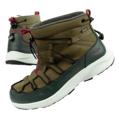 Buty śniegowce Keen Uneek Chukka 1025447 zielone. Zielone śniegowce z materiału, bez zapięcia. Za 588.17 zł.