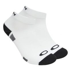 Skarpety unisex Oakley Ribbed Ellipse Short Socks. Białe skarpety Oakley, bez wzorów. Za 65.55 zł.