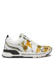 Versace Jeans Couture Sneakersy 77YA3SA1 ZS654 Biały. Białe buty sportowe casual Versace Jeans Couture, bez wzorów, z jeansu, bez zapięcia. Za 719.99 zł.