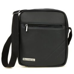 Beltimore Torba Męska Na Ramię Skórzana Czarna Pasek F17. Czarne torby na ramię bez wzorów, ze skóry, na ramię, duże, bez dodatków. Za 139.99 zł.