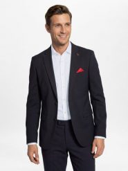 Finshley & Harding London kurtka modułowa - Brixdon Mężczyźni Slim Fit niebieski, 46. Niebieskie kurtki Finshley & Harding London, m, z aplikacjami, z syntetyku, bez kaptura. Za 699.95 zł.