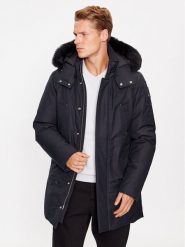 Moose Knuckles Kurtka puchowa Original Stirling M32MP261S Granatowy Regular Fit. Niebieskie kurtki Moose Knuckles, m, bez wzorów, z bawełny, bez kaptura. Za 5,589.00 zł.