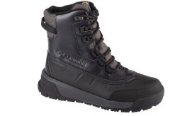 Buty zimowe męskie, Bugaboot Celsius. Czarne buty turystyczne Columbia, na zimę, bez wzorów, z materiału, bez zapięcia, trekkingowe. Za 549.99 zł.