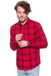 MĘSKA KOSZULA WRANGLER LS 1PKT SHIRT CRIMSON RED W5A1T2X51 112129989. Czerwone koszule Wrangler, m, bez wzorów, bez kołnierzyka, bez ramiączek. W wyprzedaży za 69.99 zł.