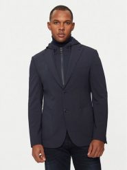 Hechter Paris Marynarka 15885 142155 Granatowy Regular Fit. Niebieskie garnitury Hechter Paris, m, bez wzorów, z syntetyku. Za 739.99 zł.