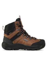 Keen Trekkingi Revel IV Mid Polar 1024136 Brązowy. Brązowe botki sznurowane Keen, bez wzorów, z nubiku, bez obcasa, bez zapięcia. Za 519.99 zł.