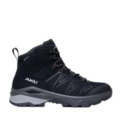 Buty trekkingowe Aku Adapta NBK GTX. Czarne buty turystyczne Aku, bez wzorów, z nubiku, bez zapięcia, trekkingowe. Za 979.60 zł.