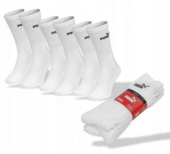 Puma Skarpety 3-PACK 94711007. Białe skarpety Puma, bez wzorów, z bawełny. Za 36.99 zł.