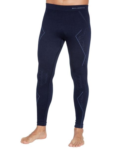 Spodnie męskie wełniane Brubeck EXTREME MERINO. Niebieskie bielizna termoaktywna Brubeck, na zimę, m, bez wzorów, z materiału, bez ramiączek, narciarskie. Za 288.49 zł.