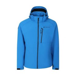 Kurtka męska trekkingowa softshell Alpine Pro Hoor. Niebieskie kurtki Alpine Pro, m, bez wzorów, z materiału, bez kaptura. Za 519.00 zł.