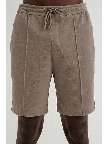 Hugo Boss Fashion Szorty dresowe w kolorze szarobrązowym rozmiar: M. Brązowe szorty Hugo Boss Fashion, m, bez wzorów, z dresówki. Za 319.88 zł.