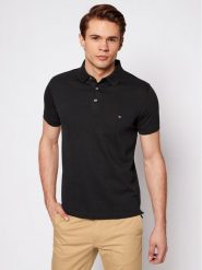 Tommy Hilfiger Polo 1985 MW0MW17771 Czarny Slim Fit. Czarne koszulki polo Tommy Hilfiger, m, bez wzorów, z bawełny, bez kołnierzyka, bez ramiączek. Za 249.99 zł.
