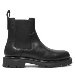 Sztyblety Vagabond Shoemakers. Czarne botki sznurowane Vagabond Shoemakers, bez wzorów, bez obcasa, bez zapięcia. Za 859.99 zł.