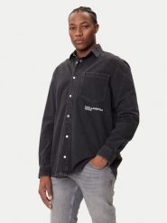 Karl Lagerfeld Jeans Koszula jeansowa A3M16001 Czarny Regular Fit. Czarne koszule Karl Lagerfeld Jeans, m, bez wzorów, z bawełny, bez kołnierzyka, bez ramiączek. Za 429.99 zł.