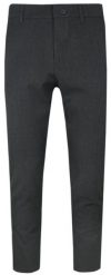 Spodnie Męskie Chinos z Elastanem, Zwężana Nogawka -QUICKSIDE - Grafitowe. Szare eleganckie spodnie Quickside, m, z elastanu. Za 199.00 zł.
