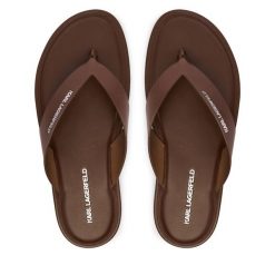 Japonki KARL LAGERFELD. Brązowe japonki KARL LAGERFELD, bez wzorów. Za 589.99 zł.