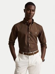 Polo Ralph Lauren Koszula 710929349505 Brązowy jasny Custom Fit. Brązowe koszule Polo Ralph Lauren, l, bez wzorów, z bawełny, bez kołnierzyka, bez ramiączek. Za 543.99 zł.