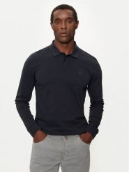 Boss Polo Passerby 50507704 Granatowy Slim Fit. Niebieskie koszulki polo Boss, l, bez wzorów, z bawełny, bez kołnierzyka, bez ramiączek. Za 289.99 zł.