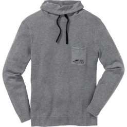 Sweter z szalowym kołnierzem Regular Fit bonprix szary melanż. Swetry nierozpinane marki bonprix. Za 89.99 zł.