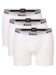 BOSS Obcisłe bokserki pakowane po 3 szt. Mężczyźni Bawełna biały, XL. Białe bokserki Boss, m, bez wzorów, z bawełny. Za 219.95 zł.