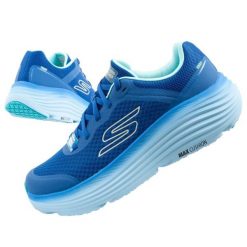 Buty sportowe do biegania męskie Skechers Max Cushioning. Niebieskie buty do biegania Skechers, bez wzorów, z materiału, bez zapięcia, do biegania, skechers sport. Za 339.00 zł.