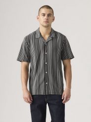 Levi's Koszula "T3" - Relaxed fit - w kolorze czarno-białym rozmiar: S. Białe koszule Levi's®, s, bez wzorów, z bawełny, bez kołnierzyka, bez ramiączek. Za 106.38 zł.