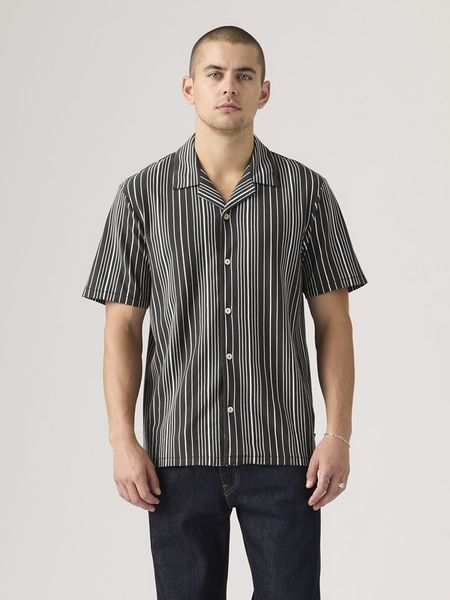Levi's Koszula "T3" - Relaxed fit - w kolorze czarno-białym rozmiar: S. Białe koszule Levi's®, s, bez wzorów, z bawełny, bez kołnierzyka, bez ramiączek. Za 111.07 zł.