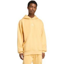 Bluza męska adidas All Szn Fleece Hoodie. Żółte bluzy z kapturem Adidas, m, bez wzorów, z bawełny, z kapturem. Za 195.99 zł.