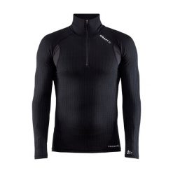 Koszulka kompresyjna z zamkiem błyskawicznym Craft Active Extreme. Czarne odzież kompresyjna Craft, l, bez wzorów, z dzianiny, do biegania. Za 382.00 zł.