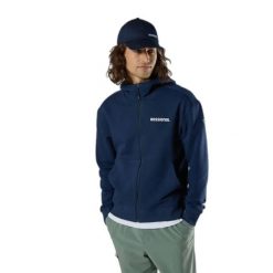Zipperowany hoodie Rossignol Logo Fzh. Niebieskie bluzy Rossignol, m, bez wzorów, z kapturem. Za 529.00 zł.