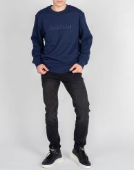 Invicta Bluza "C-Neck" | 4454257 / U | Mężczyzna | Granatowy. Niebieskie bluzy Invicta, m, bez wzorów, z bawełny, bez kaptura. W wyprzedaży za 189.00 zł.
