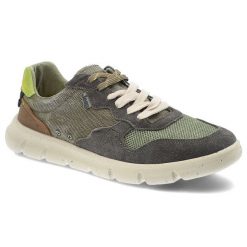Zielone Sneakersy Jeep Modne Obuwie Męskie. Zielone buty sportowe casual Jeep, bez wzorów, z materiału, bez zapięcia. Za 369.00 zł.