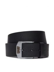 Levi's® Pasek Męski 219406-3 Czarny. Czarne paski bez wzorów, z nubiku. Za 189.99 zł.
