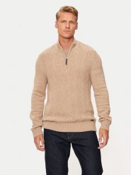 Pierre Cardin Sweter C5 51122/5076/8115 Beżowy Regular Fit. Brązowe swetry rozpinane Pierre Cardin, l, bez wzorów, z bawełny, bez kołnierzyka, bez ramiączek. Za 319.99 zł.