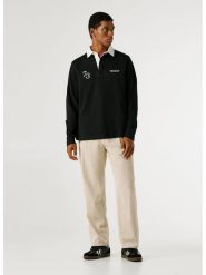 Pepe Jeans Koszulka polo "Cameron" w kolorze czarnym rozmiar: M. Czarne koszulki polo Pepe Jeans, m, bez wzorów, z bawełny, bez kołnierzyka, bez ramiączek. Za 196.24 zł.