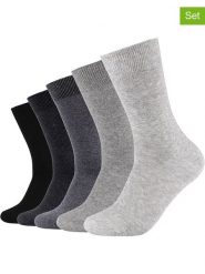 S.Oliver Skarpety (5 par) w kolorze szaro-czarno-antracytowym rozmiar: 39-42. Czarne skarpety S.Oliver, bez wzorów, z materiału. Za 43.99 zł.