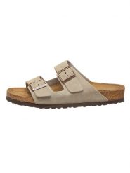 Birkenstock Skórzane klapki "Arizona" w kolorze beżowym rozmiar: 36. Brązowe klapki Birkenstock, ze skóry. Za 421.20 zł.