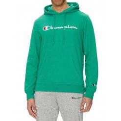 BLUZA męska CHAMPION 220726-GS130 kangurka z kapturem bawełniana zielona S. Zielone bluzy z kapturem Champion, m, bez wzorów, z bawełny, z kapturem. Za 249.00 zł.