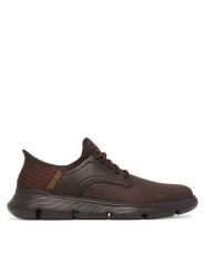Skechers Sneakersy Garza-Gervin 205046/CHOC Brązowy. Brązowe buty sportowe casual Skechers, bez wzorów, ze skóry, bez zapięcia. Za 359.99 zł.