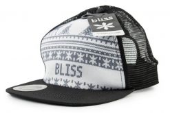 Czapka z daszkiem unisex Level Bliss trucker. Czarne czapki z daszkiem Level, na lato, bez wzorów, z materiału. Za 53.49 zł.
